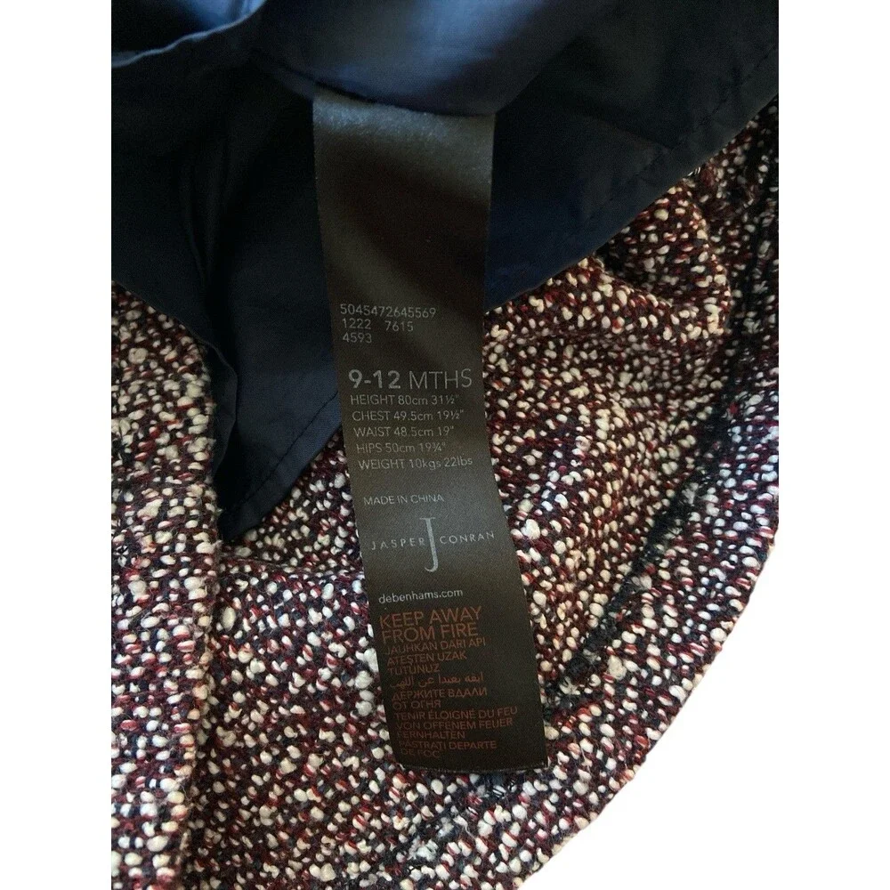Jasper Conran Dress Girl Size 9-12‎ Months Wool Blend Formal Party